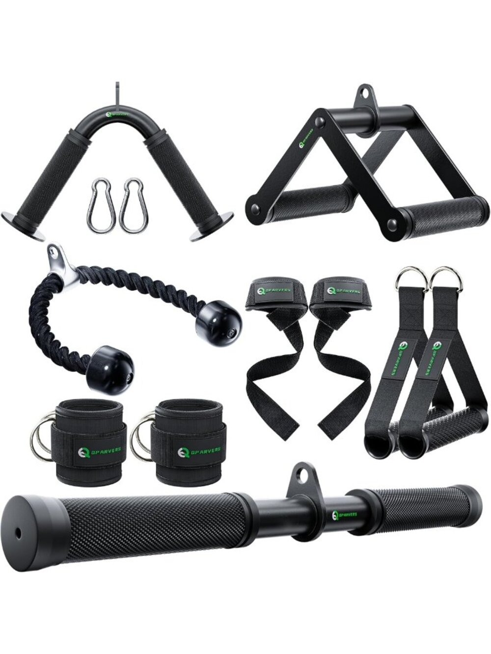 LAT Pulldown Cable Machine Attachment - Home Gym Accessory for Strength Training